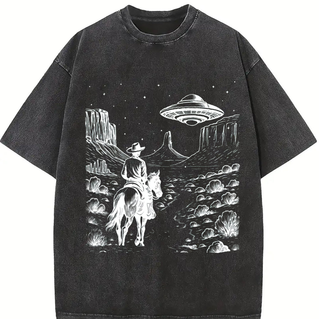 Cowboy Western 90s Vintage Washed T-Shirt product image 2