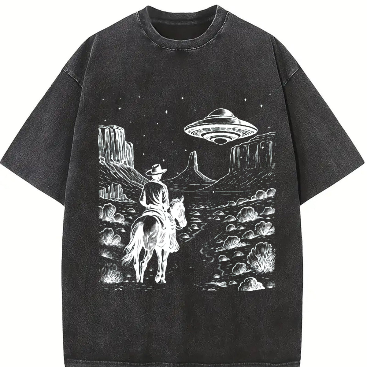 Cowboy Western 90s Vintage Washed T-Shirt product image 2