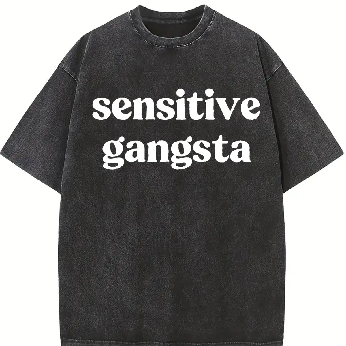 Funny Sensitive Gang Slogan - Brown With Vintage Washed product image 2