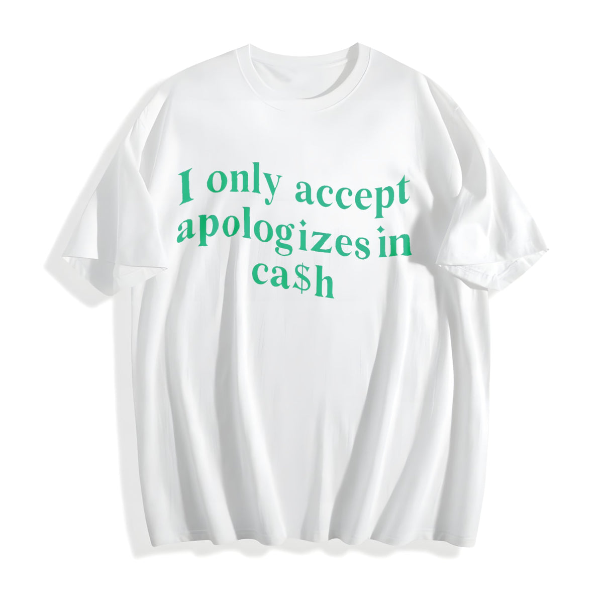 Slogan Crop Cotton T-Shirt product image 2