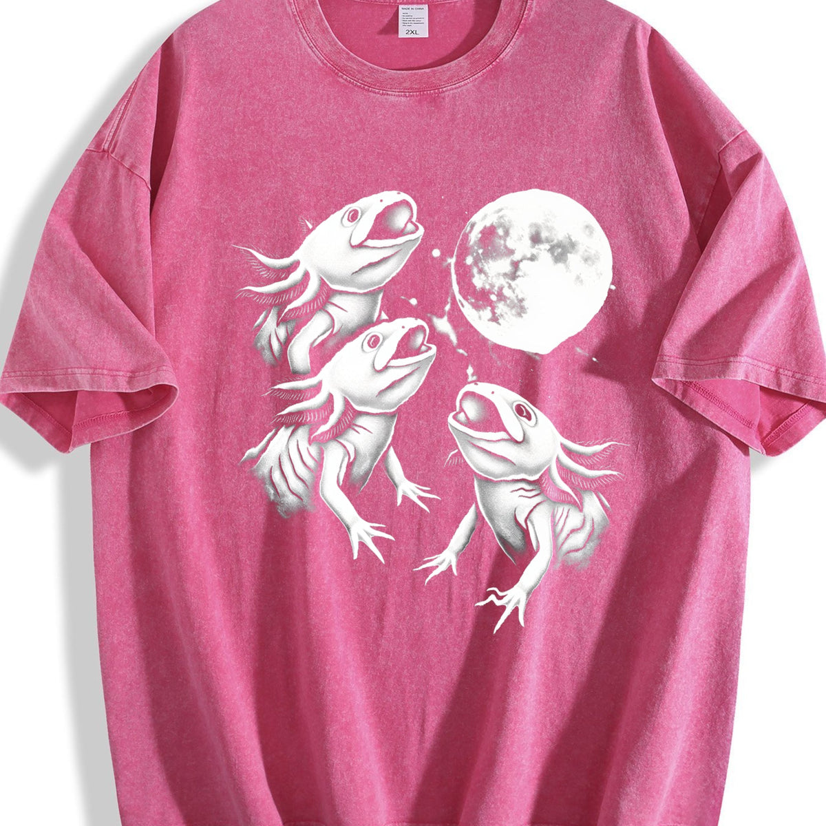 Axolotl Moon Vintage Washed T-Shirt product image 7