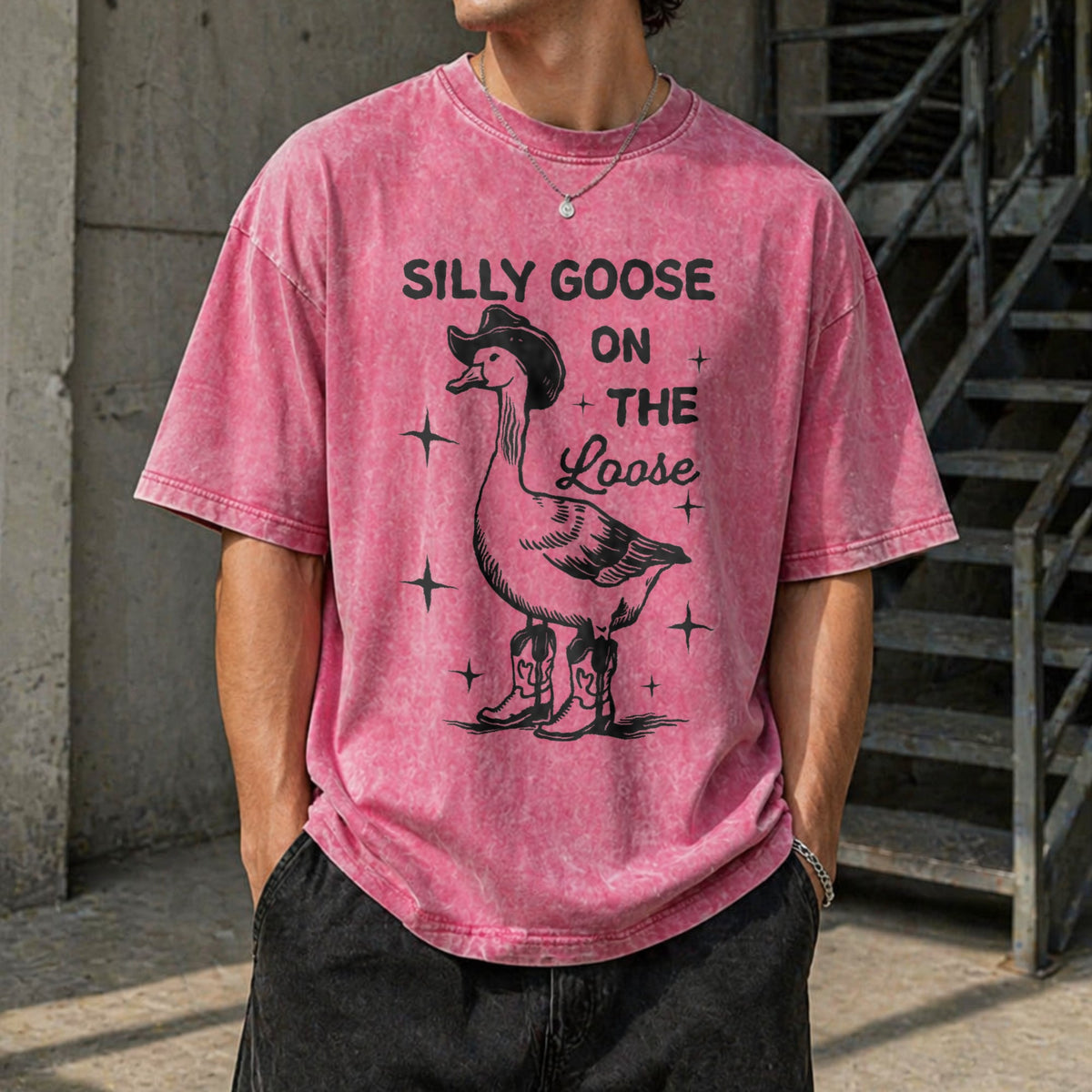 Silly Goose On Vintage Washed T-Shirt product image 7