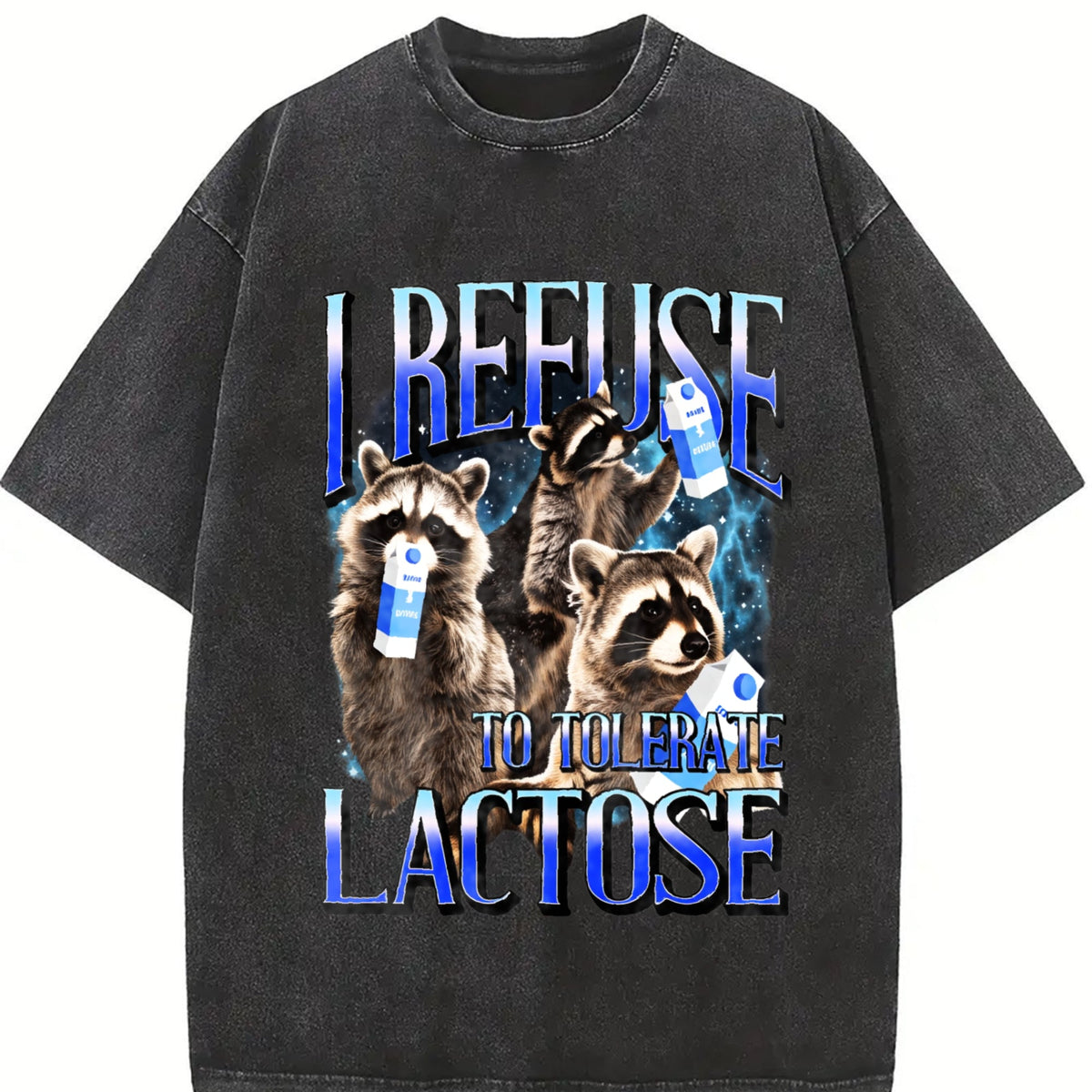 I Refuse To Tolerate Lactose Vintage Washed T-Shirt product image 2