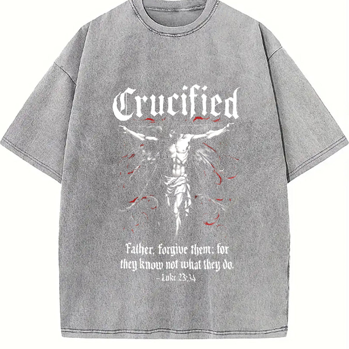 Crucified 90s Vintage Washed T-Shirt product image 5