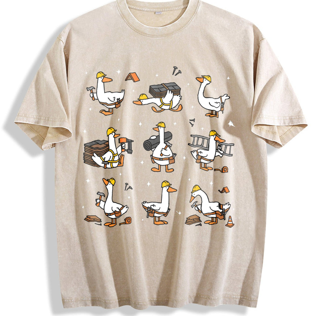 Silly Goose Roofer Vintage Washed T-Shirt product image 1