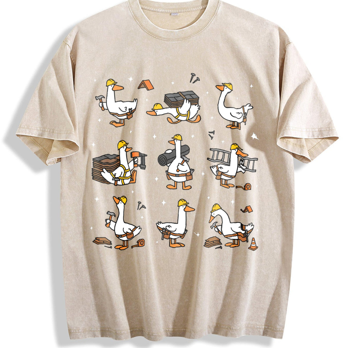 Silly Goose Roofer Vintage Washed T-Shirt product image 1