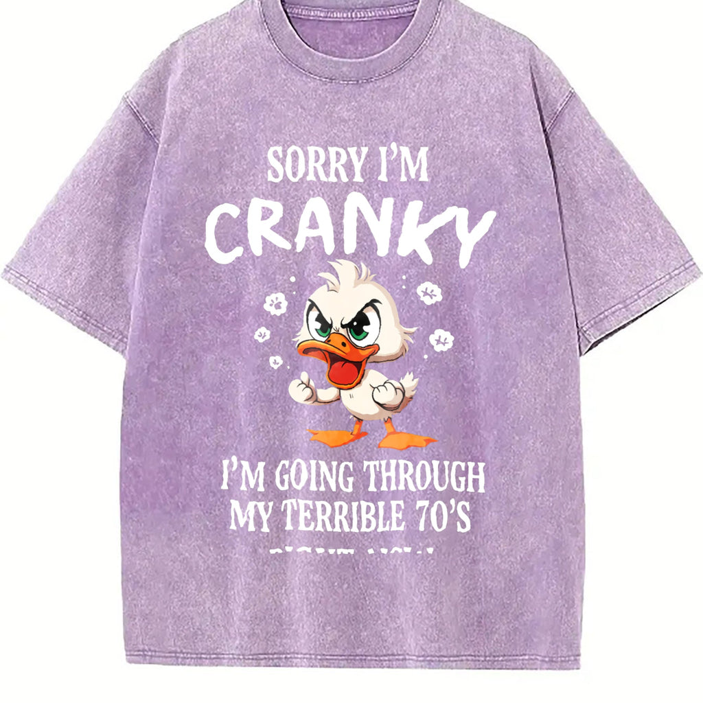 Easter Funny 70s Duck Vintage Washed T-Shirt product image 6