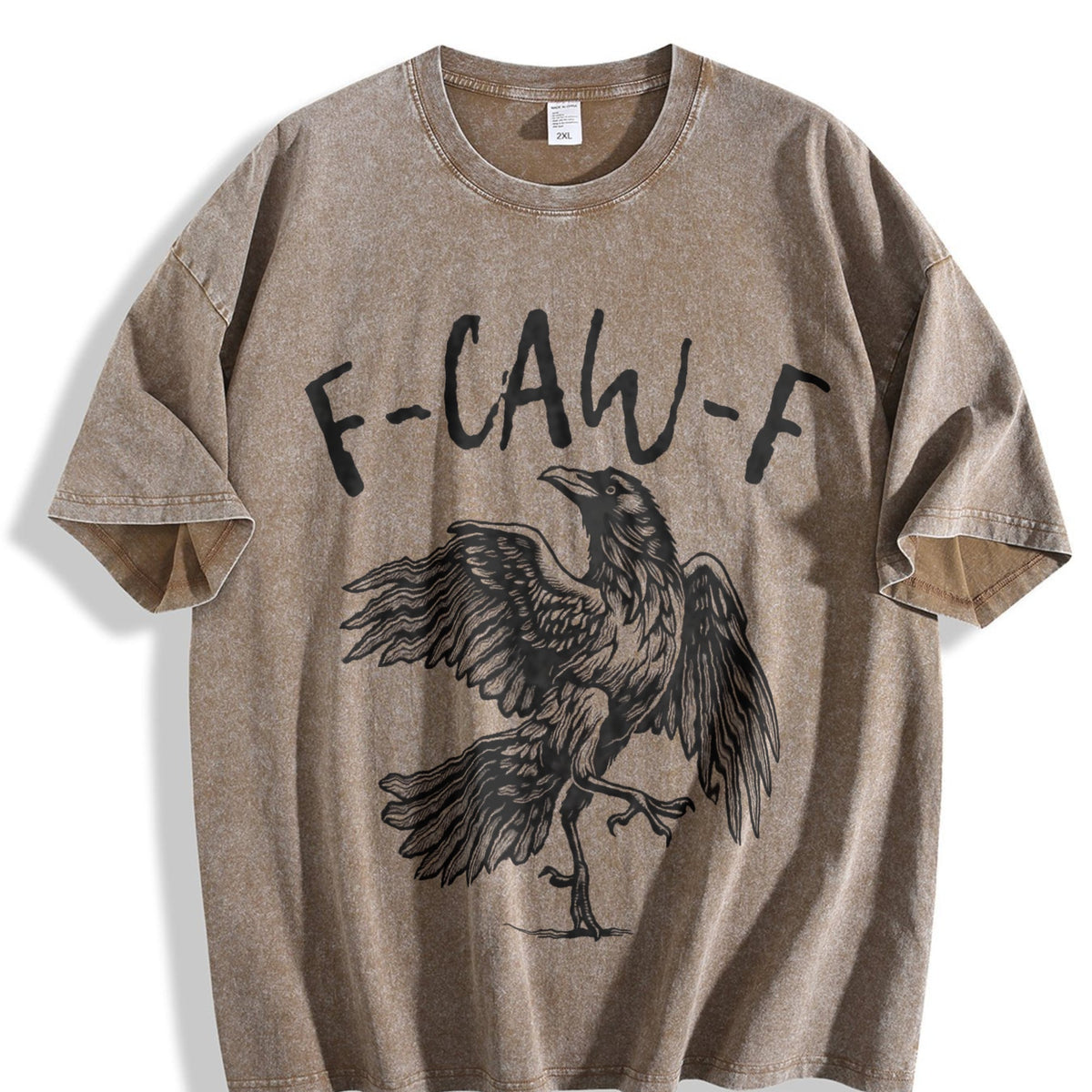 Funny Crow F-caw-f Black Raven Lover Vintage Washed T-Shirt product image 3