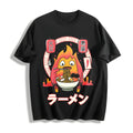Howl's Moving Castle Calcifer Ramen - Ghibli Cotton T-Shirt product image 1