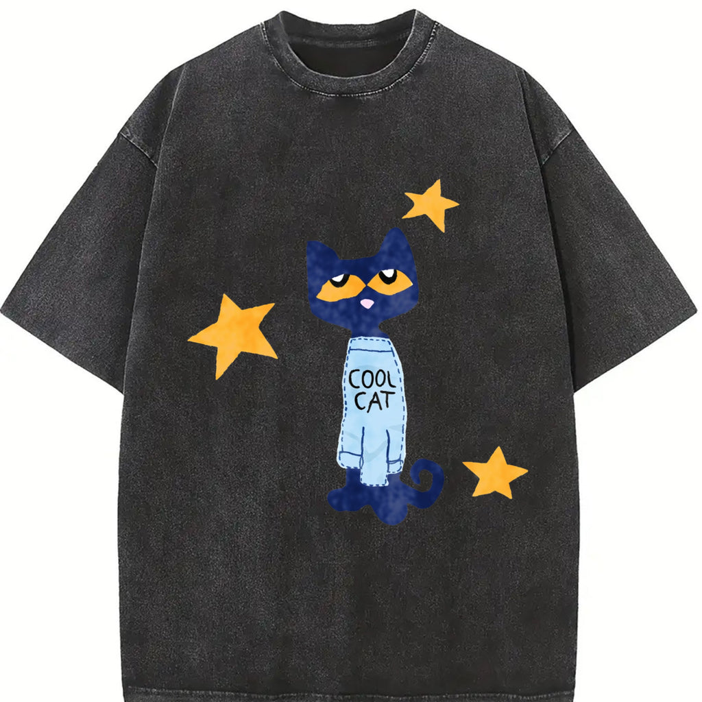 Halloween Christmas Geometric Vintage Washed T-Shirt product image 2
