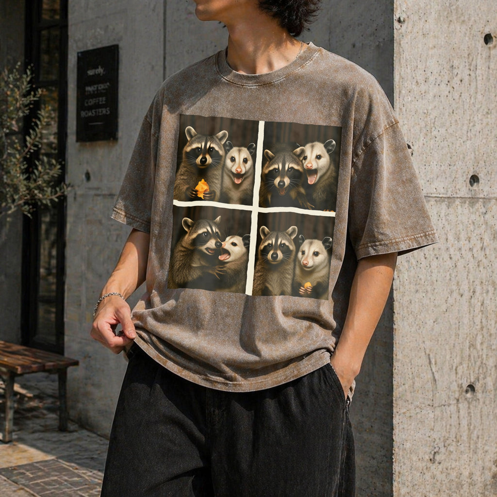 Funny Possum & Raccoon Photobooth Selfie - With 4 Vintage product image 3