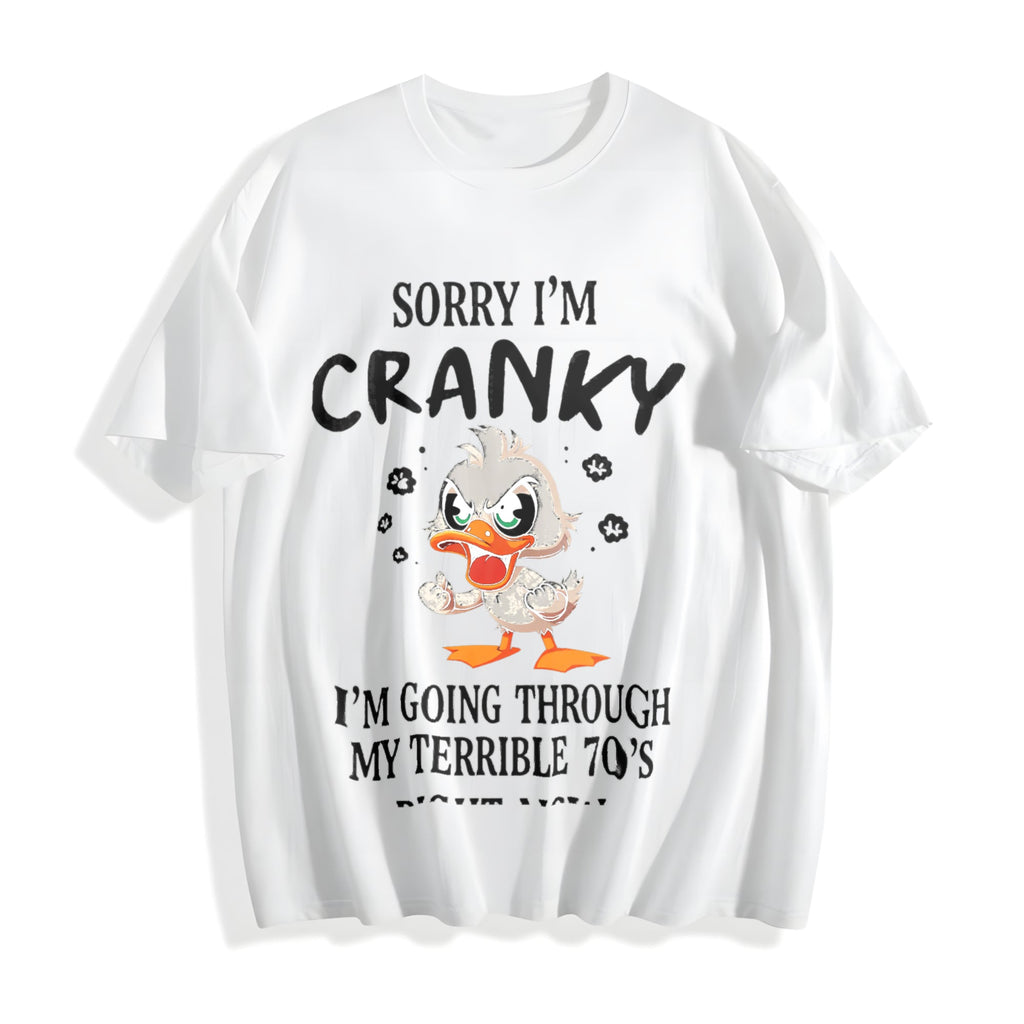 Easter Funny 70s Duck Cotton T-Shirt product image 2