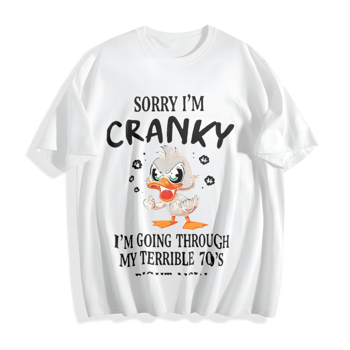 Easter Funny 70s Duck Cotton T-Shirt product image 2