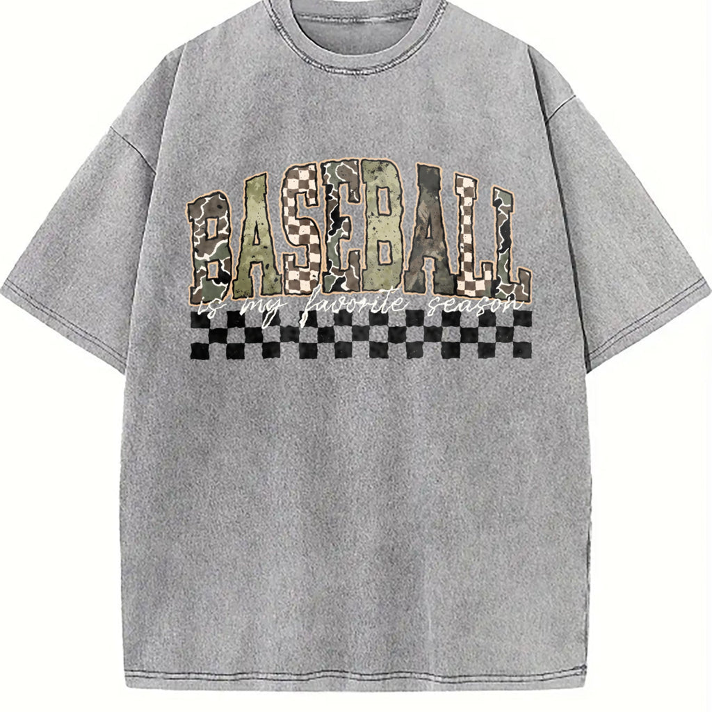 Camo Baseball Mama Coquette Military Vintage Washed T-Shirt product image 4