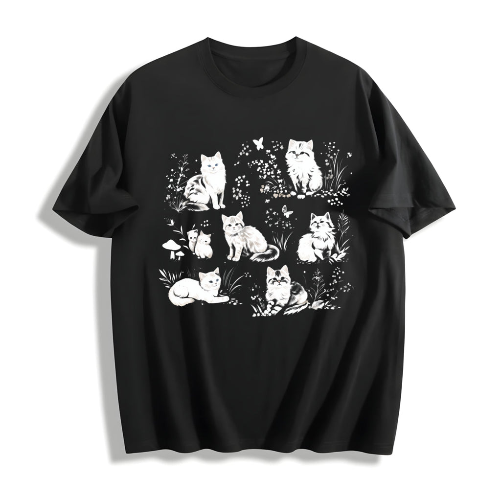 90s Cats Cotton T-Shirt product image 1