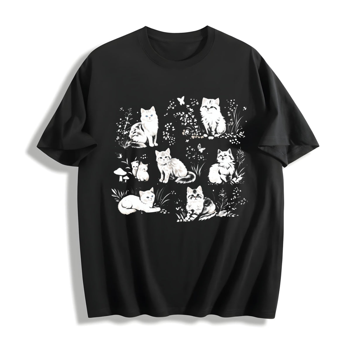 90s Cats Cotton T-Shirt product image 1