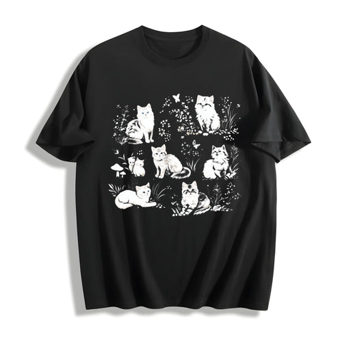 90s Cats Cotton T-Shirt product image 1