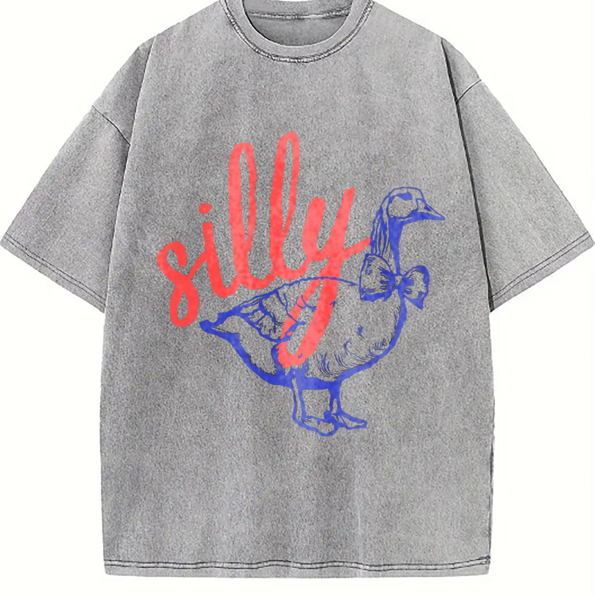 Silly Goose Script Vintage Washed T-Shirt product image 4