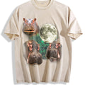 Three Hippo Funny Vintage Washed T-Shirt product image 1