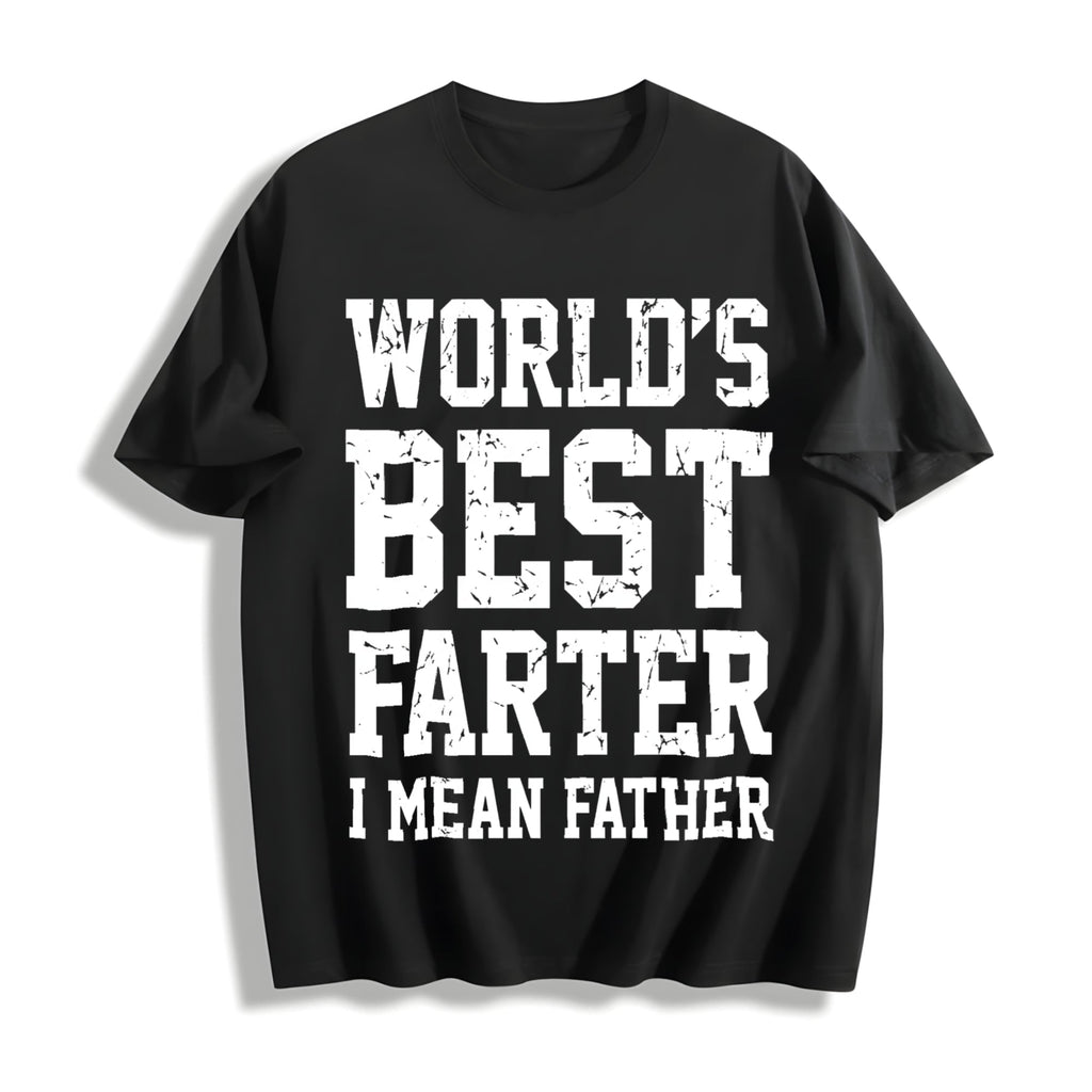 World Best Farter I Mean Father Cotton T-Shirt product image 1