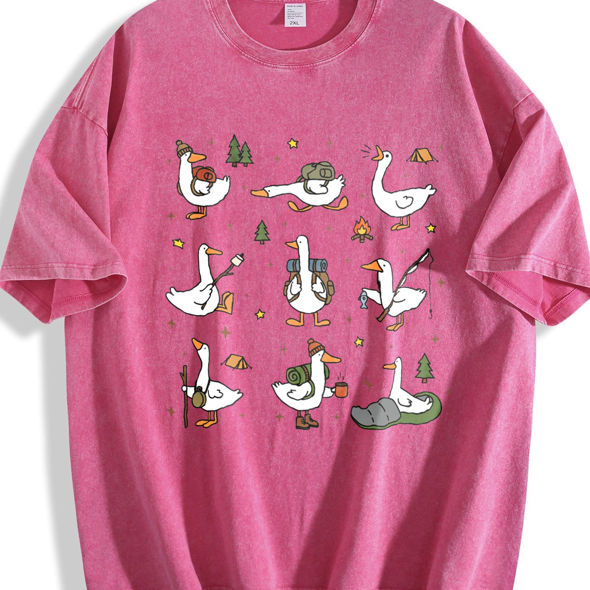 Silly Goose Hiking Vintage Washed T-Shirt product image 5
