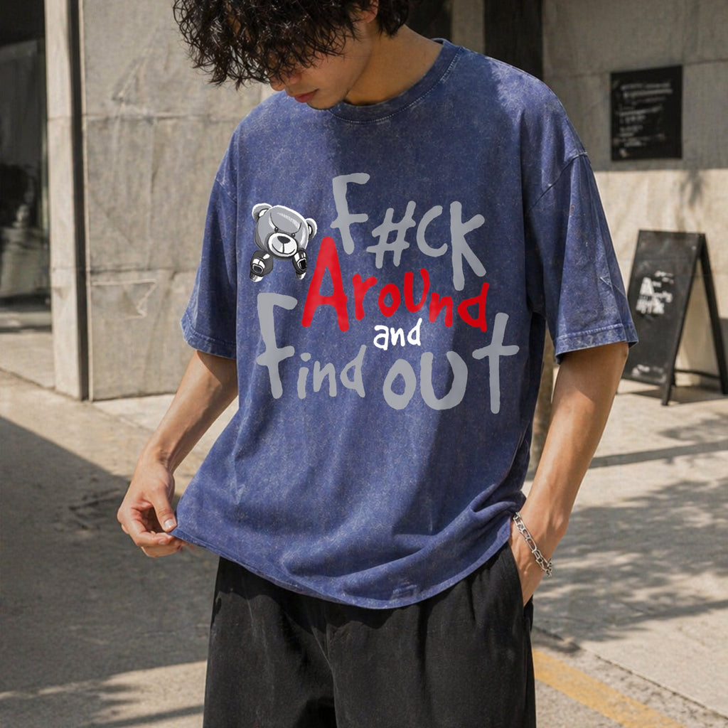 Boxer Bear - Fk Around And Find Out Vintage Washed T-Shirt product image 8