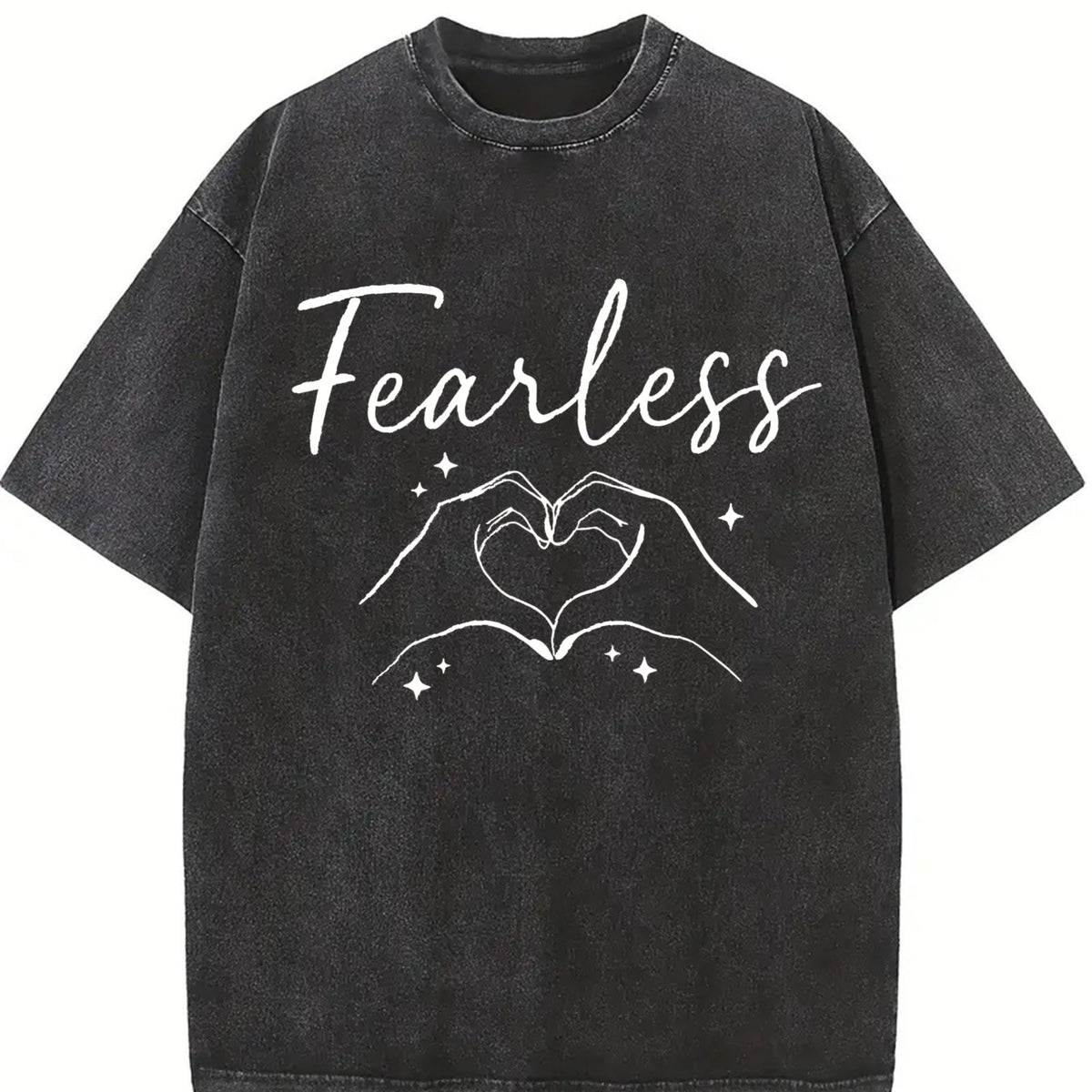 Fearless Hands Sign - With Gesture Vintage Washed T-Shirt product image 2