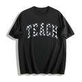 Checkered Teacher Cotton T-Shirt product image 1