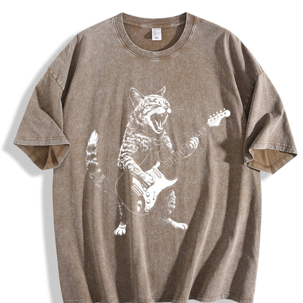 Rock Cat Vintage Washed T-Shirt product image 3