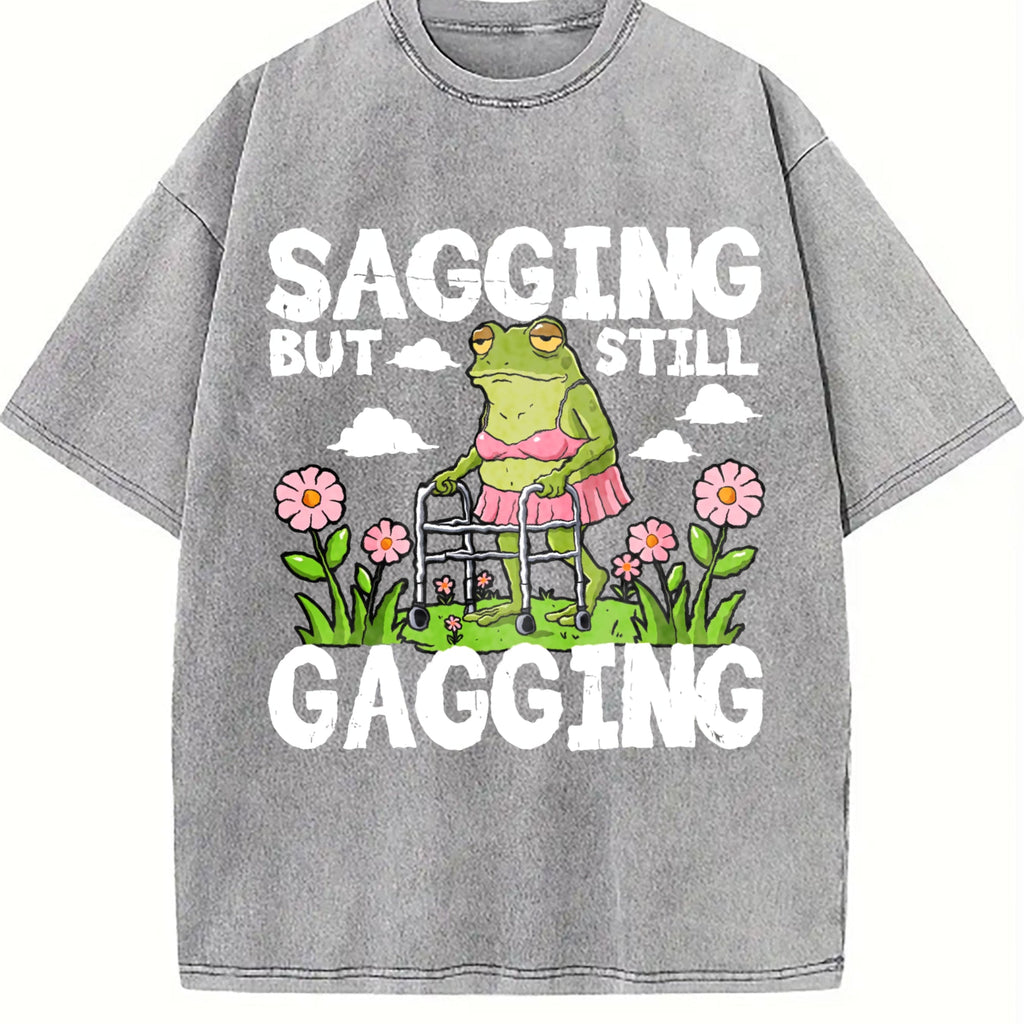 Sagging But Still Gagging Vintage Washed T-Shirt product image 4
