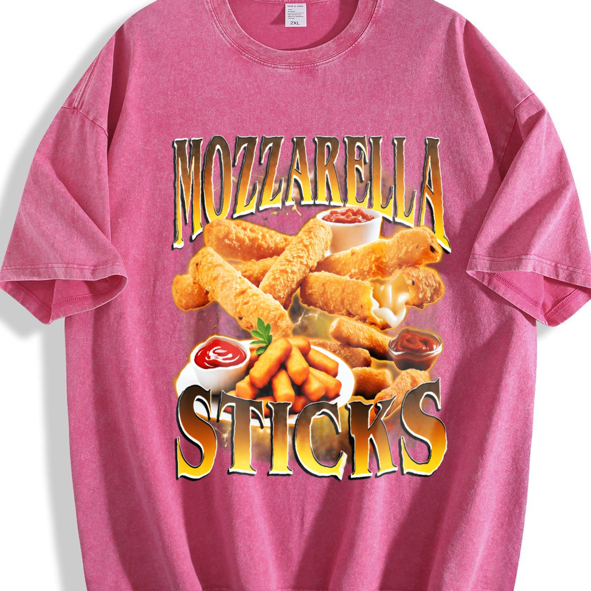 Mozzarella Sticks Vintage Washed T-Shirt product image 7