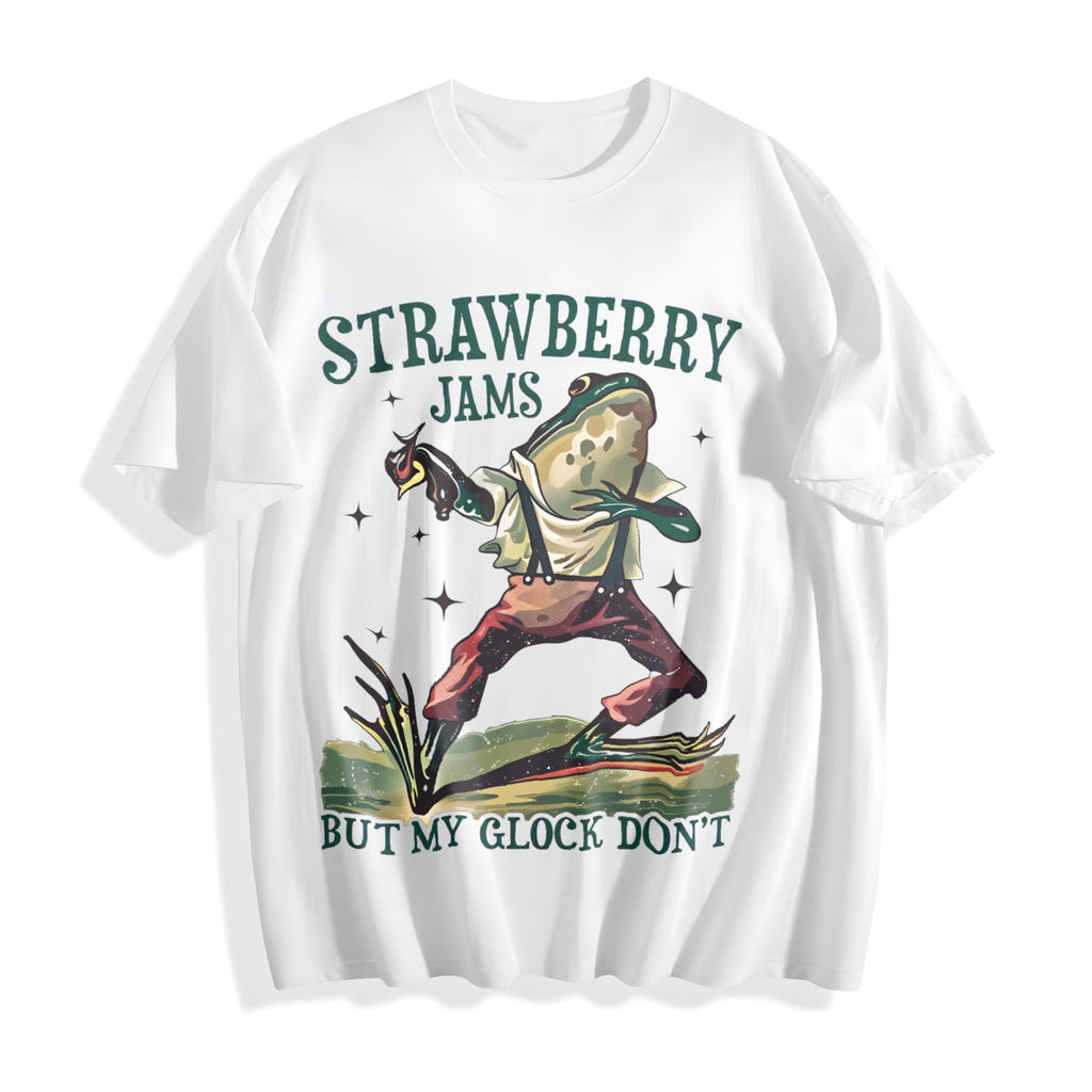Strawberry Jams But My Don't Cotton T-Shirt product image 2