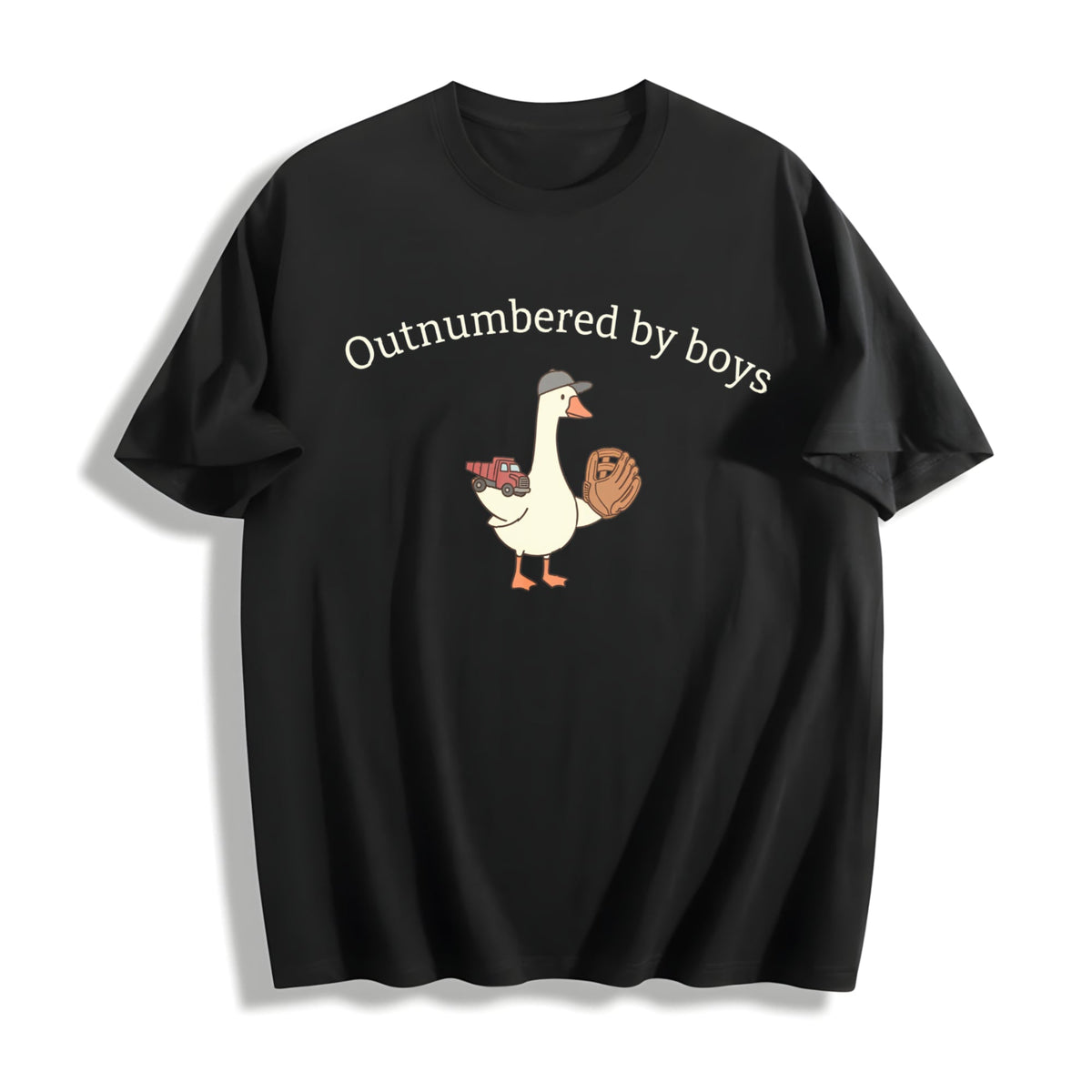Outnumbered By Boys Goose Cotton T-Shirt product image 1