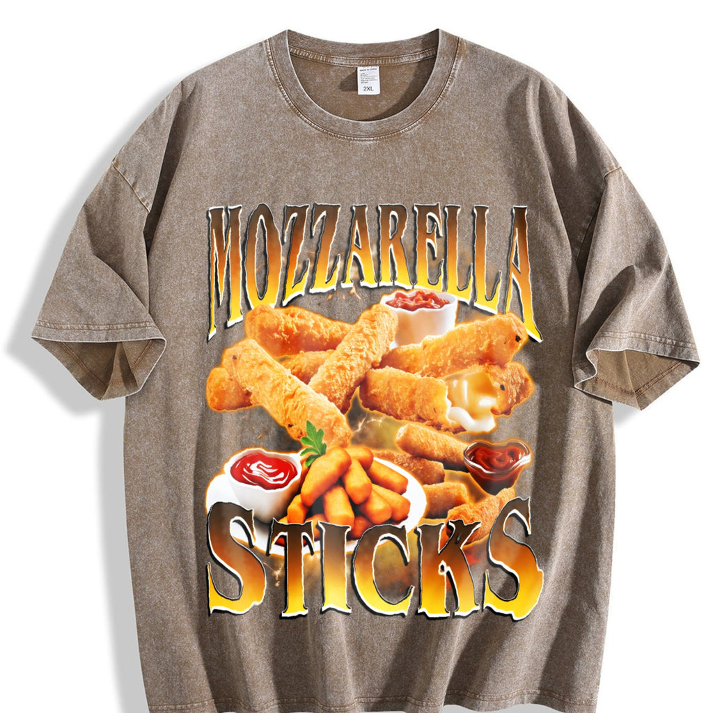 Mozzarella Sticks Vintage Washed T-Shirt product image 3