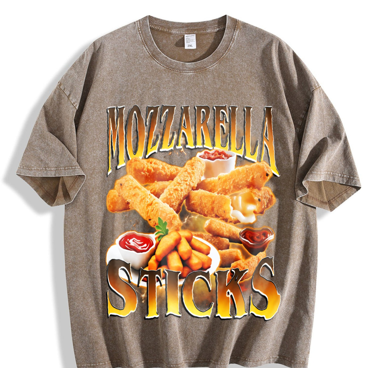 Mozzarella Sticks Vintage Washed T-Shirt product image 3
