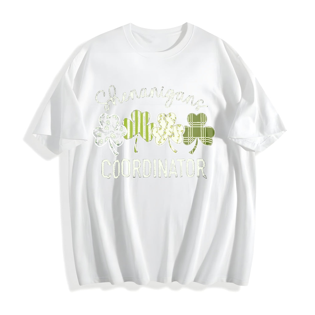 St Patricks Day Mom : Saint Paddys Funny Mama Cotton T-Shirt product image 2