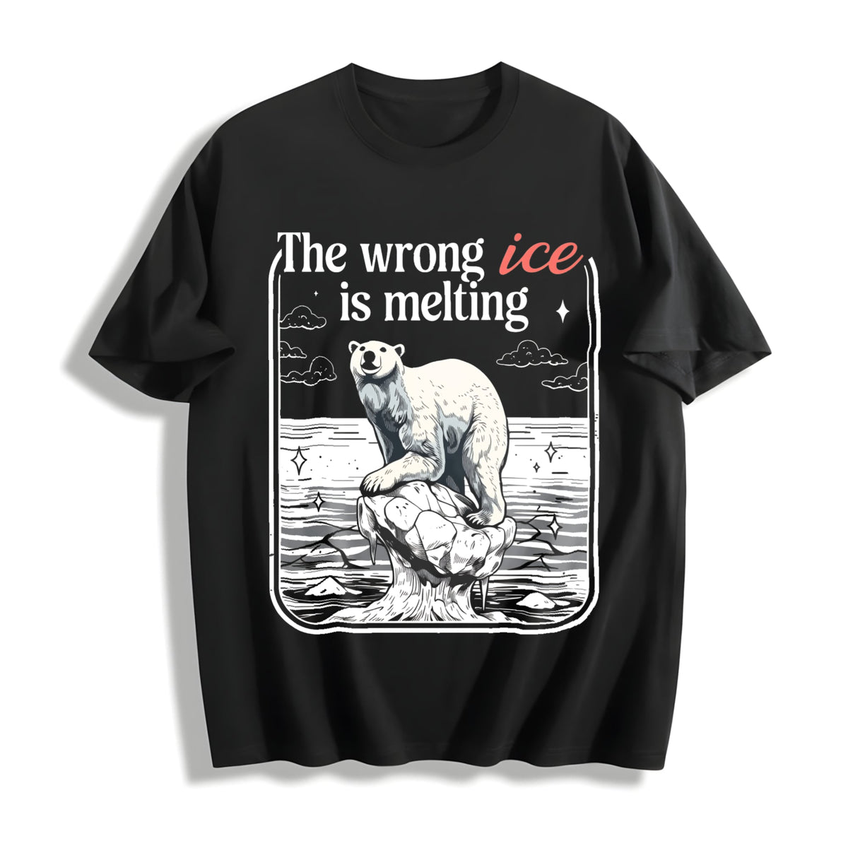 Wrong Ice Is Melting Cotton T-Shirt product image 1