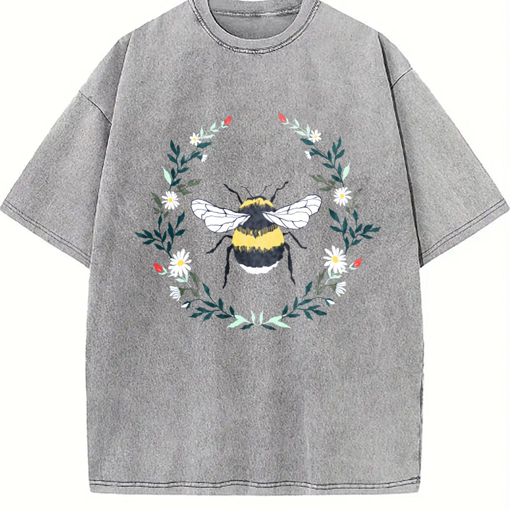 Wildflower Bee Vintage Washed T-Shirt product image 5