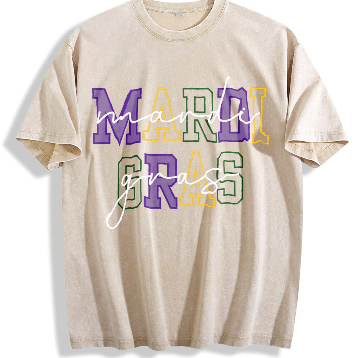 Mardi Gras Vintage Washed T-Shirt product image 1