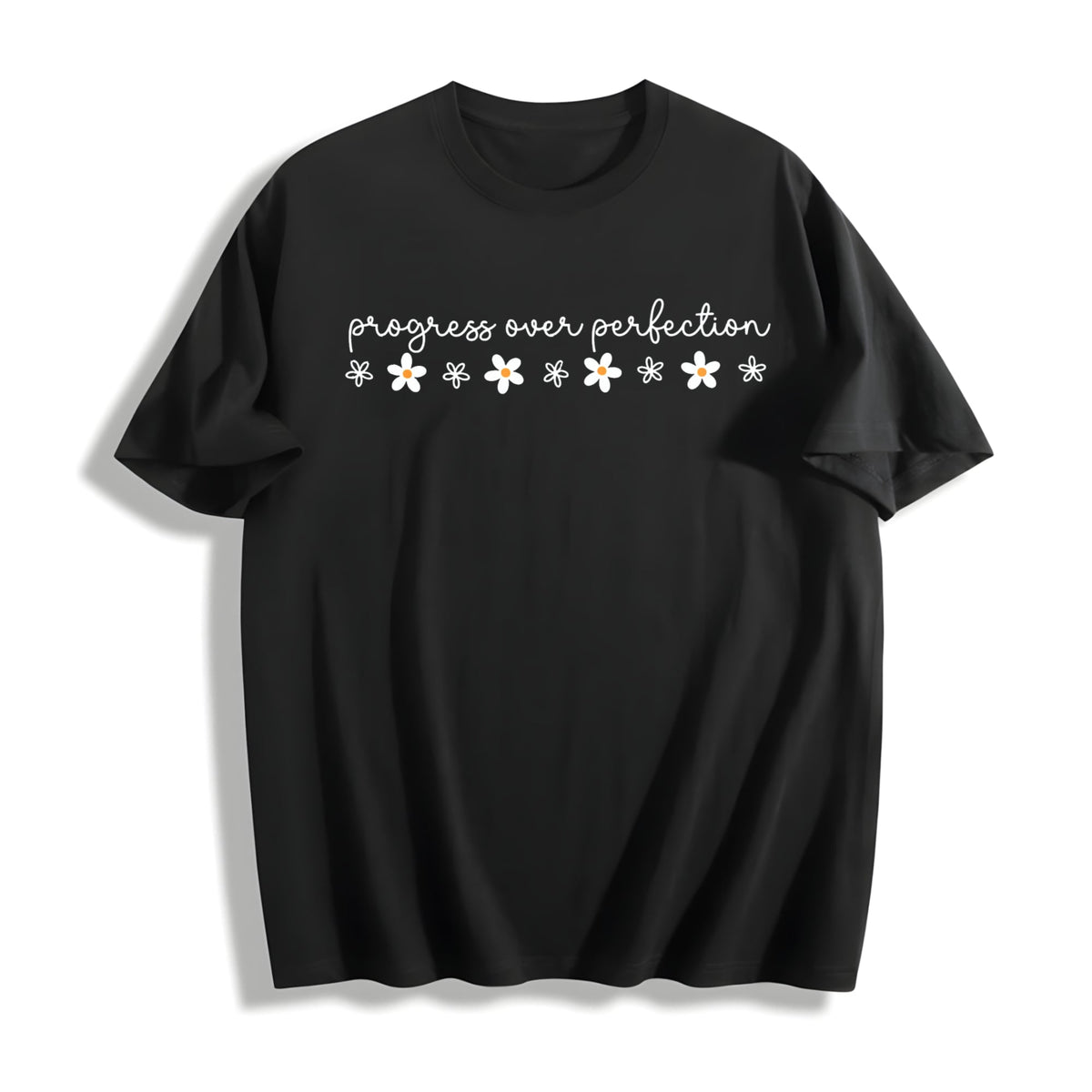 Progress Over Perfection Inspirational Teacher Cotton product image 1