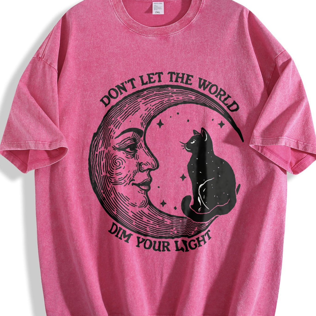 Don't Let The World Dim Your Light Moon And Cat Water product image 5
