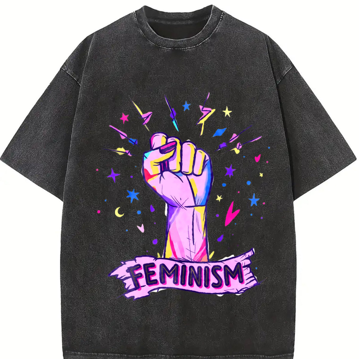 Luokeren Feminist - With Empowerment Fist & Stars Vintage product image 2
