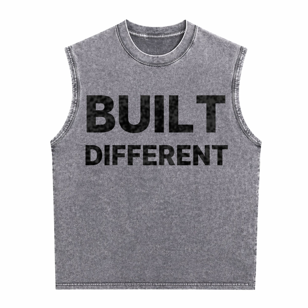 Built Different Men's Washed Tank Top
