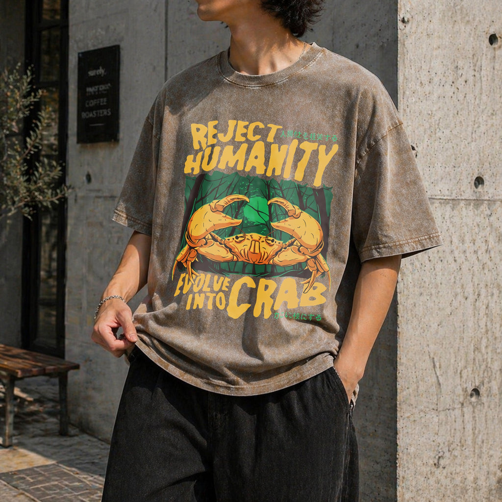 Reject Humanity Crab Vintage Washed T-Shirt product image 3