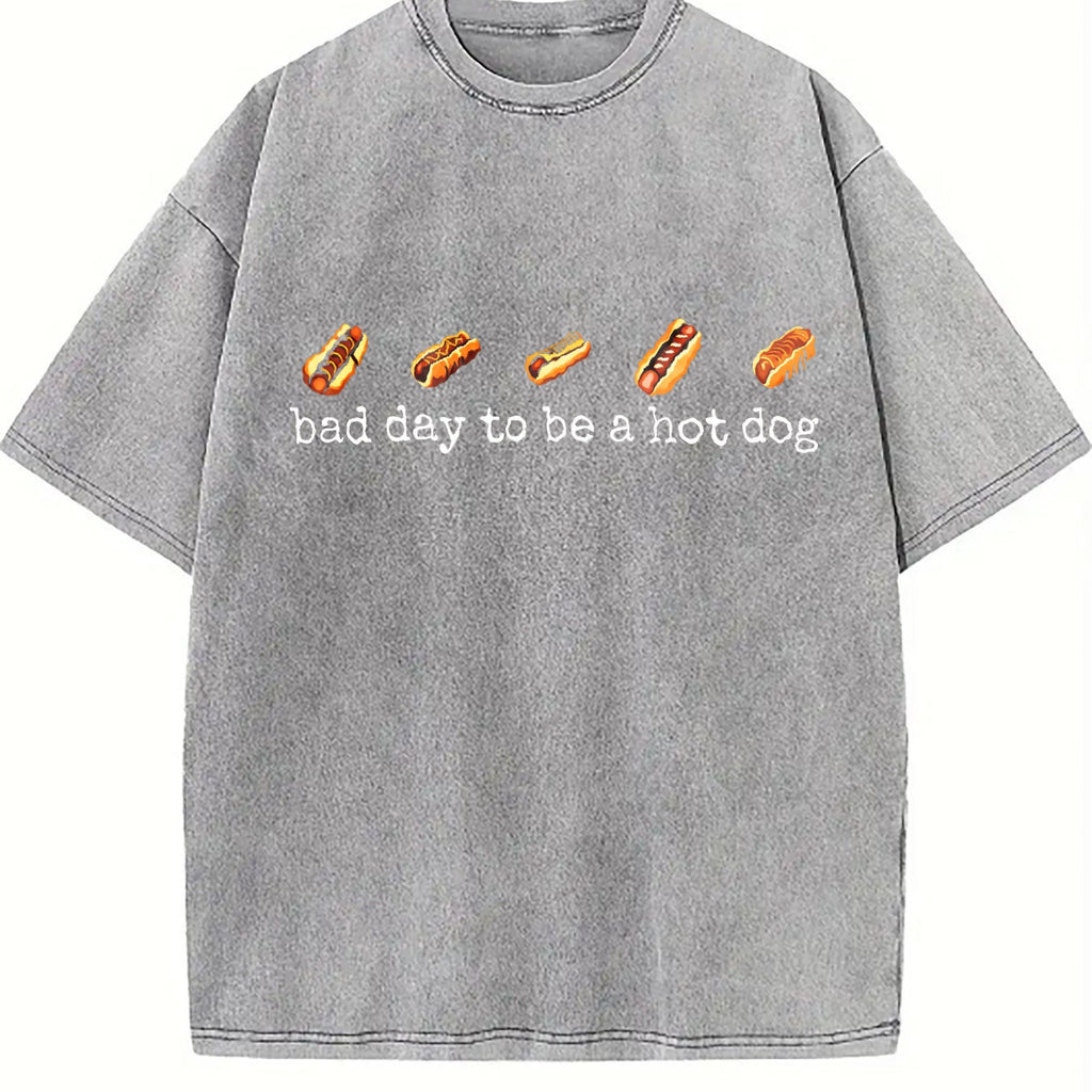 Funny Today Is Not A Good Day For Hot Dogs Vintage Washed product image 4