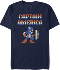 8-Bit Captain America Marvel Comics T-Shirt product image 1