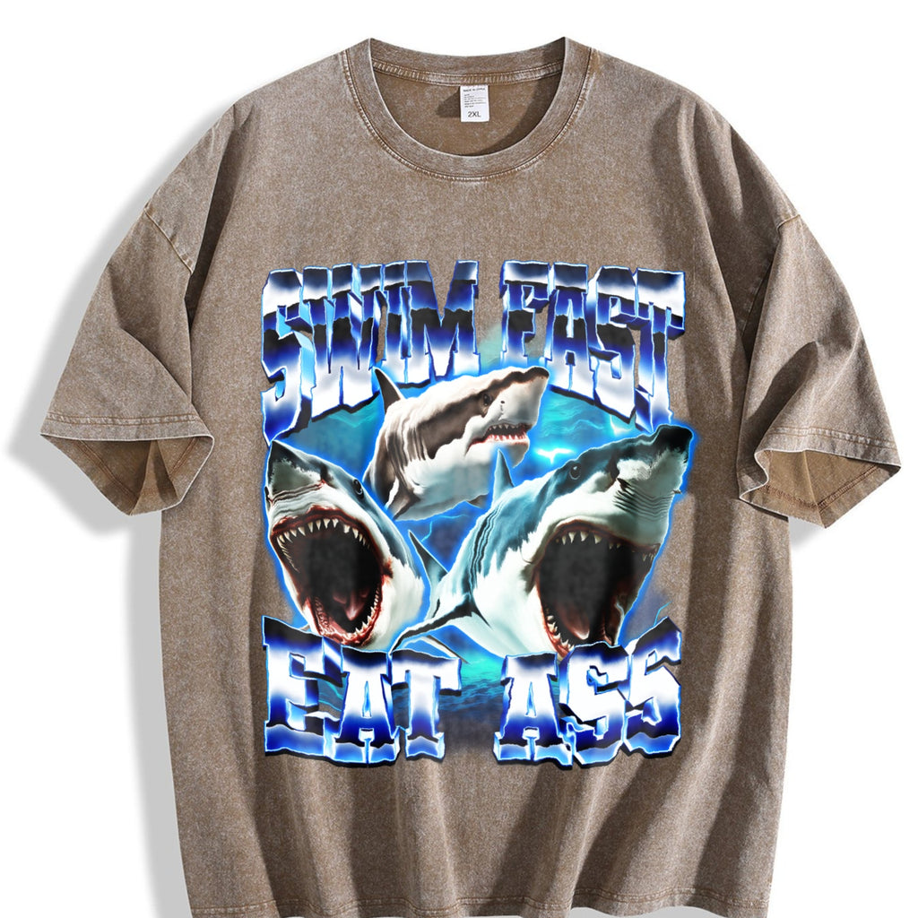 Swim Fast Eat Vintage Washed T-Shirt product image 3