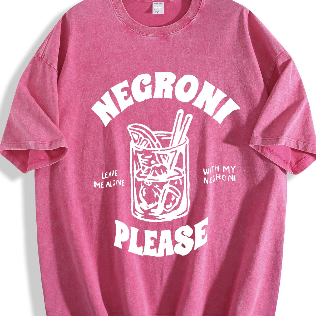 Negroni Please Cocktail Vintage Washed T-Shirt product image 5