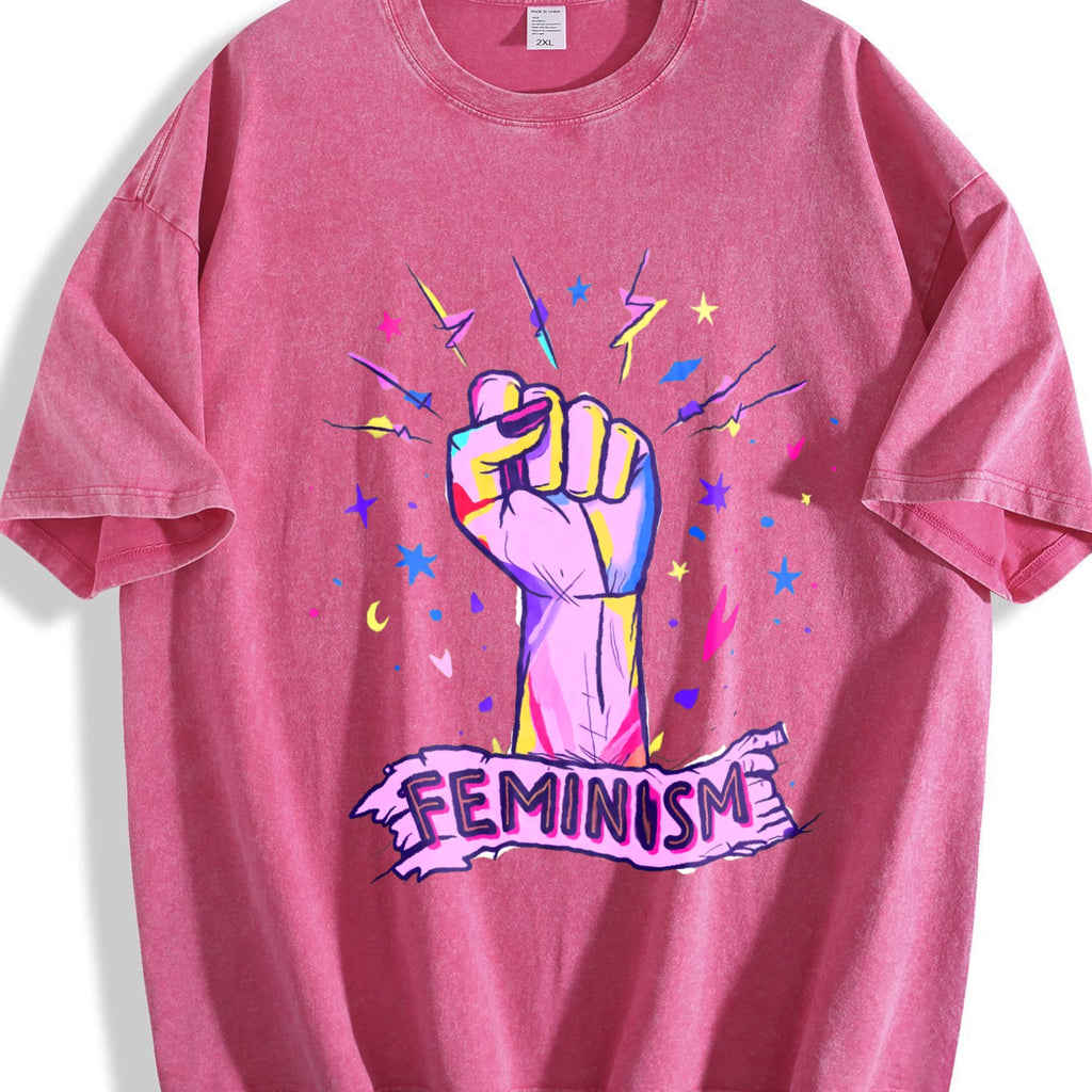 Luokeren Feminist - With Empowerment Fist & Stars Vintage product image 7
