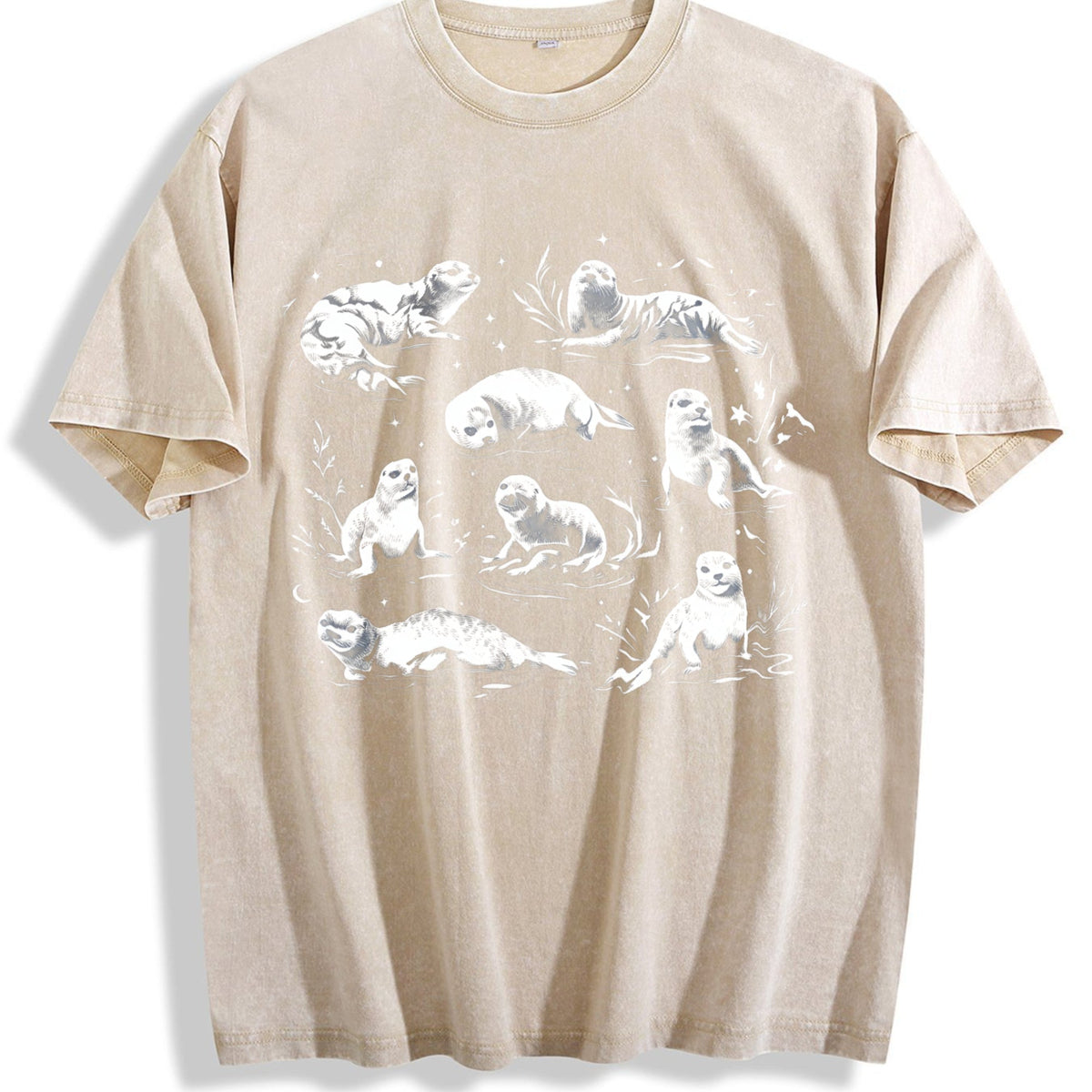 Coastal 90s Seals Vintage Washed T-Shirt product image 1